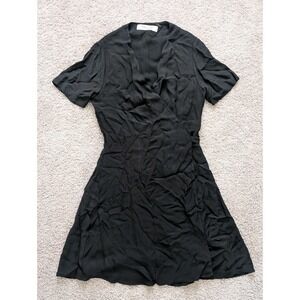 Diane Von Furstenberg DVF Wrap Dress Size 6 New Julian Style Black Viscose